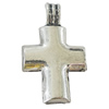 Pendant, Zinc Alloy Jewelry Findings, Lead-free, Cross 27x45mm, Sold by Bag