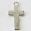 Pendant, Zinc Alloy Jewelry Findings, Lead-free, Cross 13x24mm, Sold by Bag