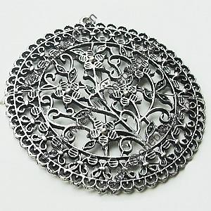 Pendant, Zinc Alloy Jewelry Findings, Lead-free, 54mm, Sold by Bag