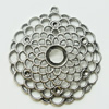 Pendant, Zinc Alloy Jewelry Findings, Lead-free, 65x70mm, Sold by Bag
