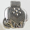 Pendant, Zinc Alloy Jewelry Findings, Lead-free, Elephant 51x52mm, Sold by Bag