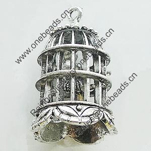 Pendant, Zinc Alloy Jewelry Findings, Lead-free, 22x40mm, Sold by Bag