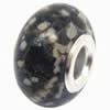 Gemstone European Beads, with brass core, Rondelle, 12x9mm, Hole:Approx 4.5mm, Sold by PC