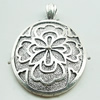 Pendant, Zinc Alloy Jewelry Findings, Lead-free, 36x57mm, Sold by Bag
