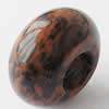 Gemstone European Beads, brecciated jasper, Rondelle, 14.5x8mm, Hole:Approx 5.5mm, Sold by PC
