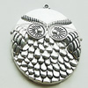 Pendant, Zinc Alloy Jewelry Findings, Lead-free, 38x48mm, Sold by Bag