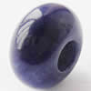 Gemstone European Beads, blue aventurine, Rondelle, 14x8mm, Hole:Approx 5mm, Sold by PC