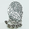 Pendant, Zinc Alloy Jewelry Findings, Lead-free, 28x58mm, Sold by Bag