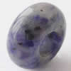 Gemstone European Beads, blue spot, Rondelle, 14x7mm, Hole:Approx 5.5mm, Sold by PC