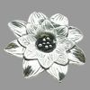 Pendant, Zinc Alloy Jewelry Findings, Lead-free, Flower 58mm, Sold by Bag