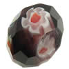 European Millefiori Glass Bead, faceted, Rondelle, 7x13mm, Hole:Approx 6mm, Sold by PC