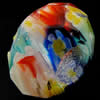 European Millefiori Glass Bead, faceted, Rondelle, 7x13mm, Hole:Approx 6mm, Sold by PC