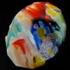 European Millefiori Glass Bead, faceted, Rondelle, 7x13mm, Hole:Approx 6mm, Sold by PC