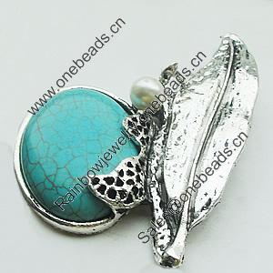 Pendant, Zinc Alloy Jewelry Findings, Lead-free, 54x76mm, Sold by Bag