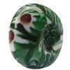 European Millefiori Glass Bead, Rondelle, 8x14mm, Hole:Approx 6mm, Sold by PC