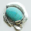 Pendant, Zinc Alloy Jewelry Findings, Lead-free, 52x68mm, Sold by Bag