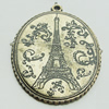 Pendant, Zinc Alloy Jewelry Findings, Lead-free, 40x56mm, Sold by Bag