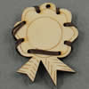 Wooden Pendant/Drop, Flower, 41x54x5mm, Hole:About 3mm, Sold by PC