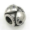 Stainless Steel European Style Beads,  316 steel, no troll, Rondelle, 13x11x10mm, Hole:Approx 5mm, Sold by PC