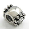 Stainless Steel European Style Beads,  316 steel, troll, Drum, 11x9x8mm, Hole:Approx 4mm, Sold by PC