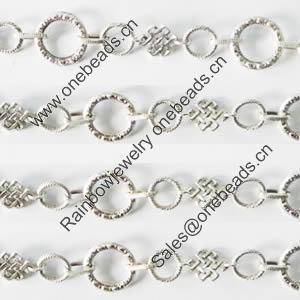 Zinc Alloy chain, Lead-free, Sold by Meter