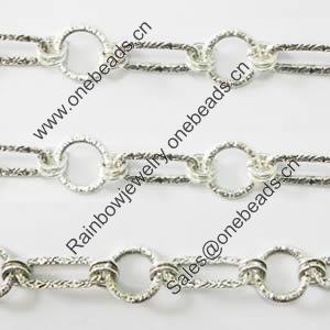 Zinc Alloy chain, Lead-free, Sold by Meter