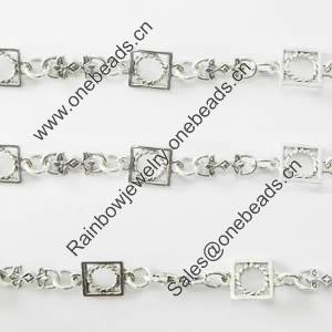 Zinc Alloy chain, Lead-free, Sold by Meter