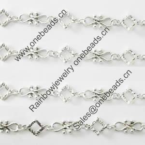 Zinc Alloy chain, Lead-free, Sold by Meter