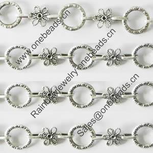 Zinc Alloy chain, Lead-free, Sold by Meter