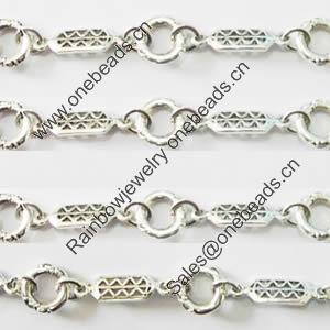 Zinc Alloy chain, Lead-free, Sold by Meter