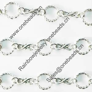 Zinc Alloy chain, Lead-free, Sold by Meter