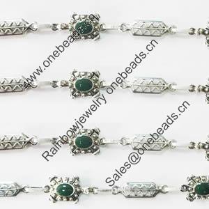 Zinc Alloy chain, Lead-free, Sold by Meter