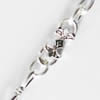 Handmade Zinc Alloy chain, Lead-free, Sold by Meter