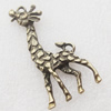 Pendant, Zinc Alloy Jewelry Findings, Lead-free,Animal 53x26mm, Sold by Bag 