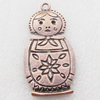 Pendant, Zinc Alloy Jewelry Findings, Lead-free, 29x60mm, Sold by Bag 