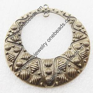 Zinc Alloy Earrings Jewelry Findings Lead-free, 48x51mm, Sold by Bag 