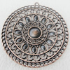 Zinc Alloy Pendant Settings, Lead-free, Outside diameter:53mm, Interior diameter:10mm, Sold by Bag 