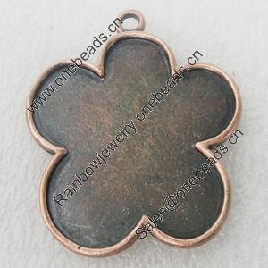 Zinc Alloy Pendant Settings, Lead-free, Outside diameter:35x42mm, Interior diameter:32x35mm, Sold by Bag 