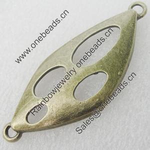 Connectors, Zinc Alloy Jewelry Findings, Lead-free, 23x50mm, Sold by Bag 