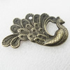 Pendant, Zinc Alloy Jewelry Findings, Lead-free,Animal 28x48mm, Sold by Bag 