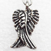 Zinc Alloy Charm/Pendants, Nickel-free & Lead-free, A Grade Wing 20x11mm, Sold by PC