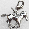 Zinc Alloy Charm/Pendants, Nickel-free & Lead-free, A Grade Animal 22x15mm, Sold by PC