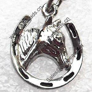 Zinc Alloy Charm/Pendants, Nickel-free & Lead-free, A Grade 18x15mm, Sold by PC