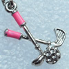 Zinc Alloy Enamel Pendant, Nickel-free & Lead-free, A Grade 22x14mm, Sold by PC  