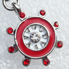 Zinc Alloy Enamel Charm/Pendant with Crystal, Nickel-free & Lead-free, A Grade 20x17mm, Sold by PC  