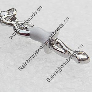 Zinc Alloy Enamel Pendant, Nickel-free & Lead-free, A Grade Dancer 23x7mm, Sold by PC  