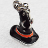 Zinc Alloy Enamel Pendant, Nickel-free & Lead-free, A Grade Hat 17x14mm, Sold by PC  