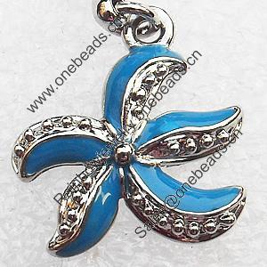 Zinc Alloy Enamel Pendant, Nickel-free & Lead-free, A Grade Animal 23x20mm, Sold by PC  