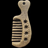 Pendant, Zinc Alloy Jewelry Findings, Lead-free,Wooden comb 25x10mm, Sold by Bag