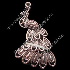 Pendant, Zinc Alloy Jewelry Findings, Lead-free, Animal 39x25mm, Sold by Bag